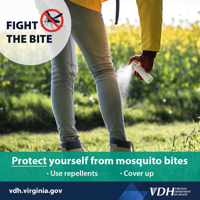 Use labeled repellents for personal bite protection