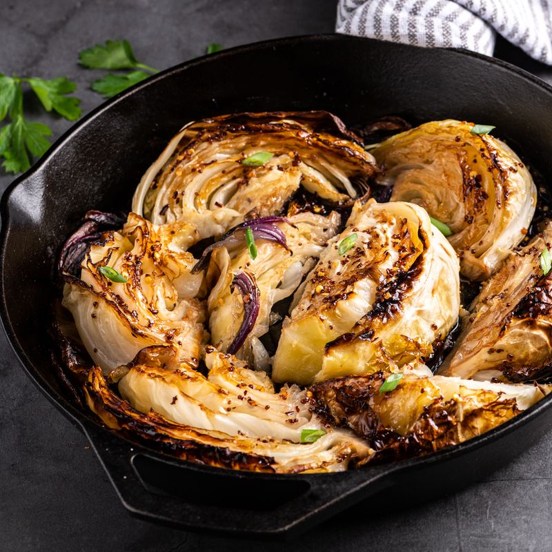 Honey Butter Roasted Cabbage