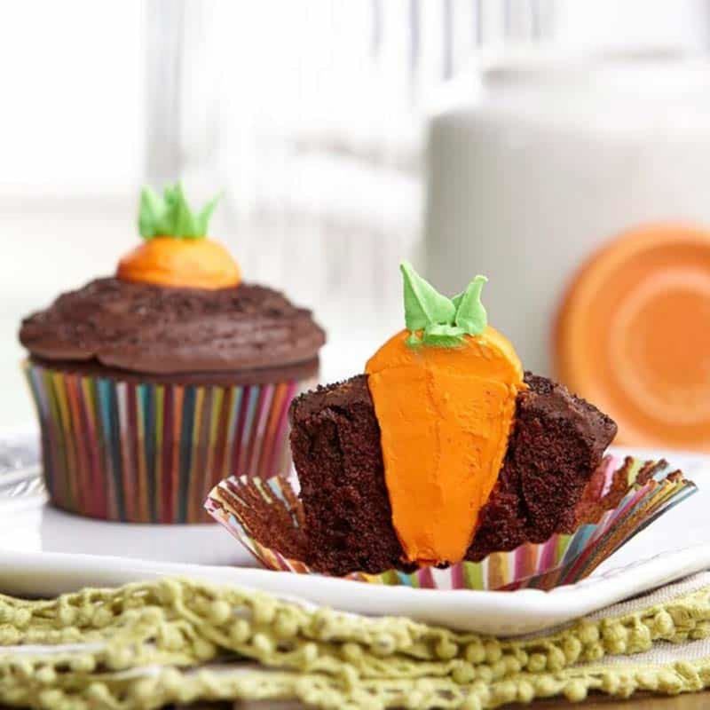 Carrot Garden Cupcakes