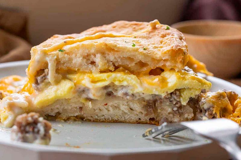 Biscuits And Gravy Casserole