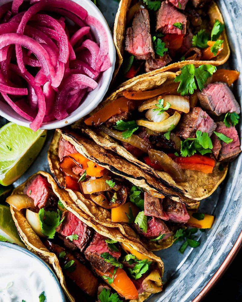Steak Fajitas with Warm Tortillas