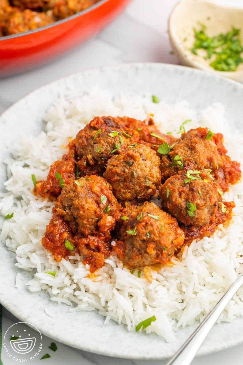 Meatballs With Pasta Or Rice
