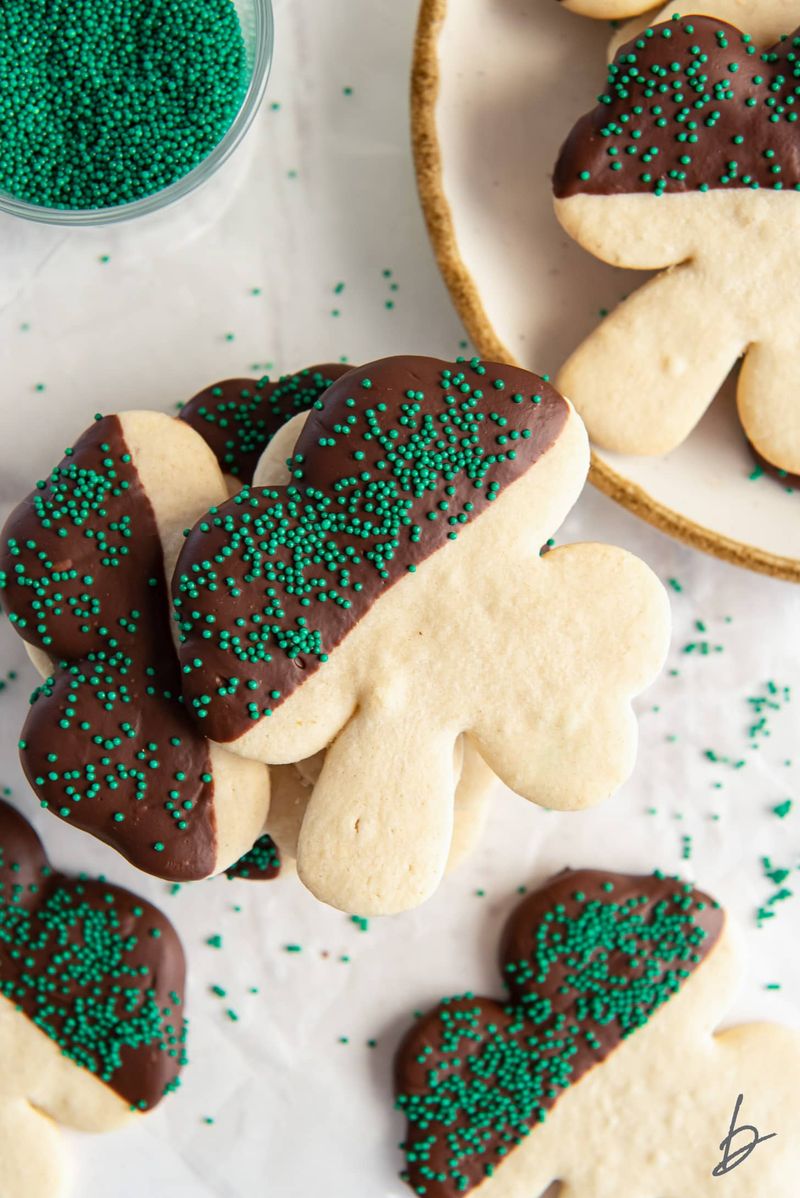 Shamrock Sugar Cookies