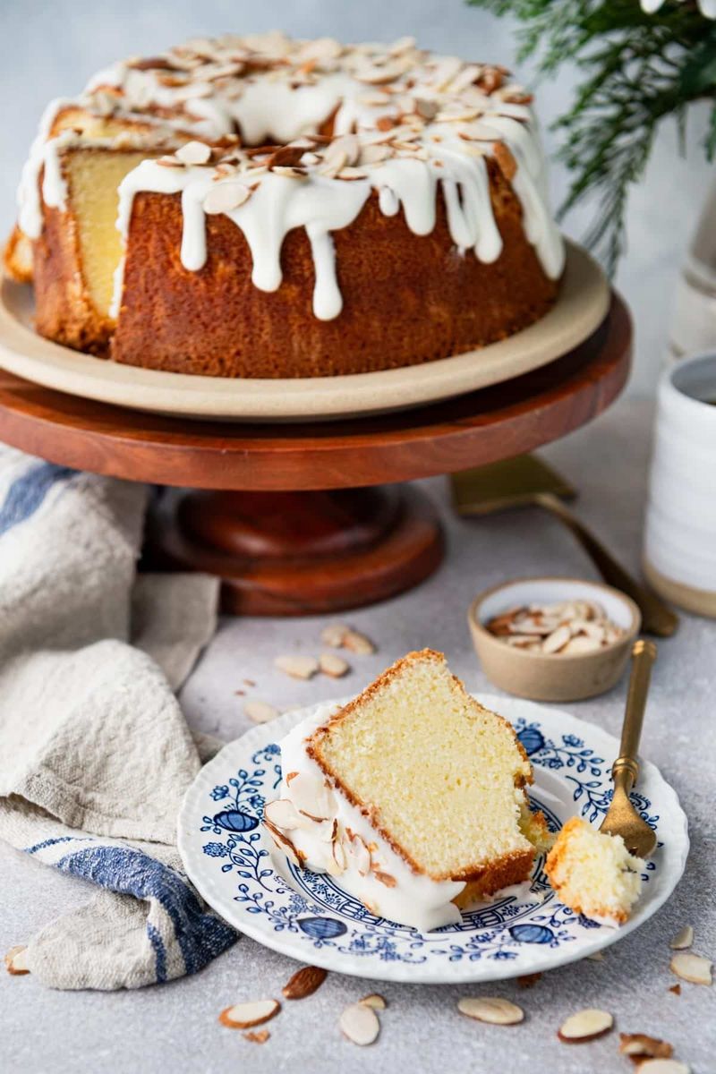 Almond Sour Cream Pound Cake