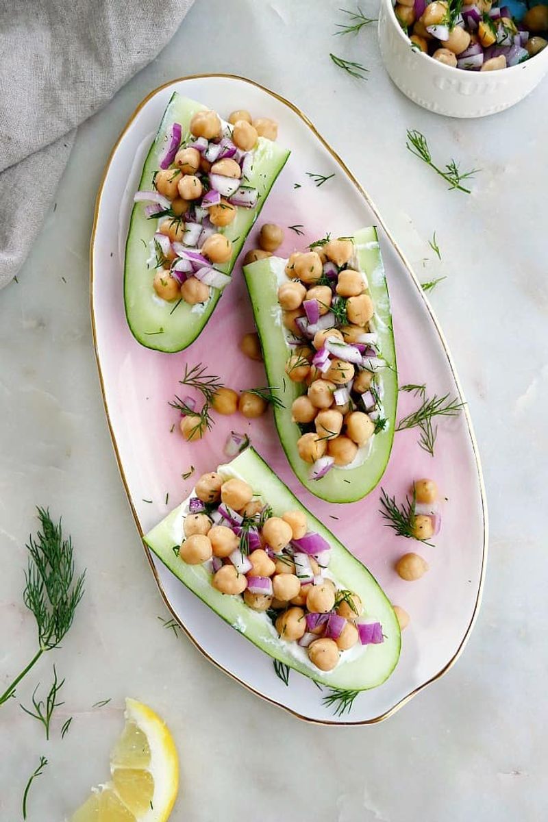 Tzatziki Cucumber Boats