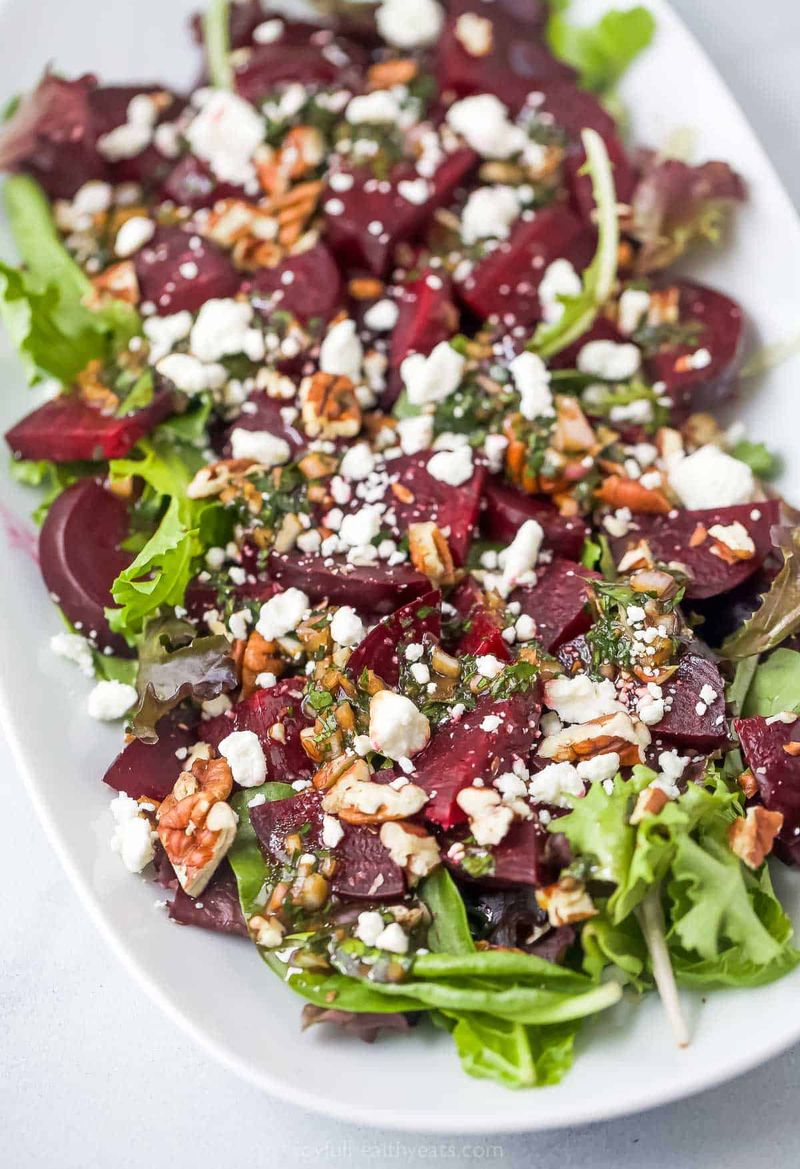 Roasted Beet And Goat Cheese Salad