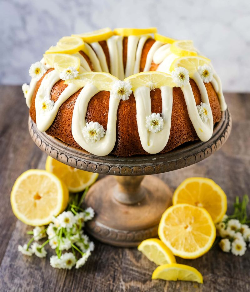 Lemon Bundt Cake With Cream Cheese Glaze