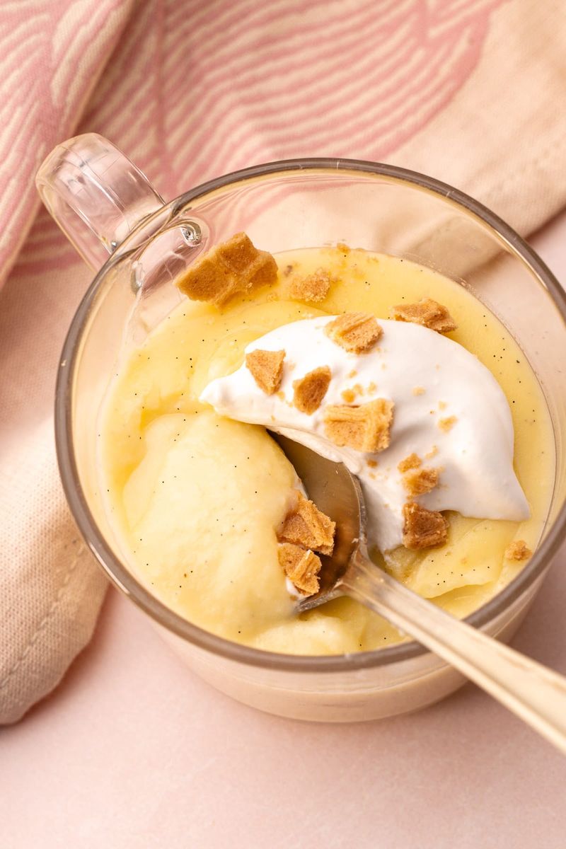 Warm Vanilla Pudding Served Fresh Off the Stove