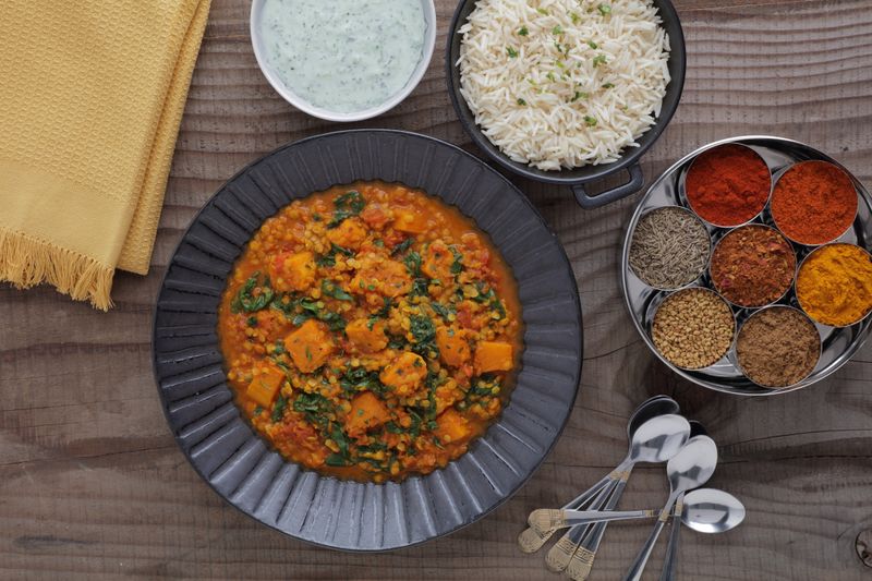 Coconut and Squash Dhansak