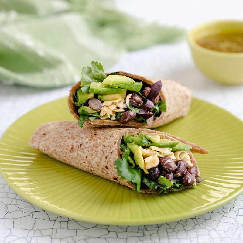 Black Bean Avocado Wrap