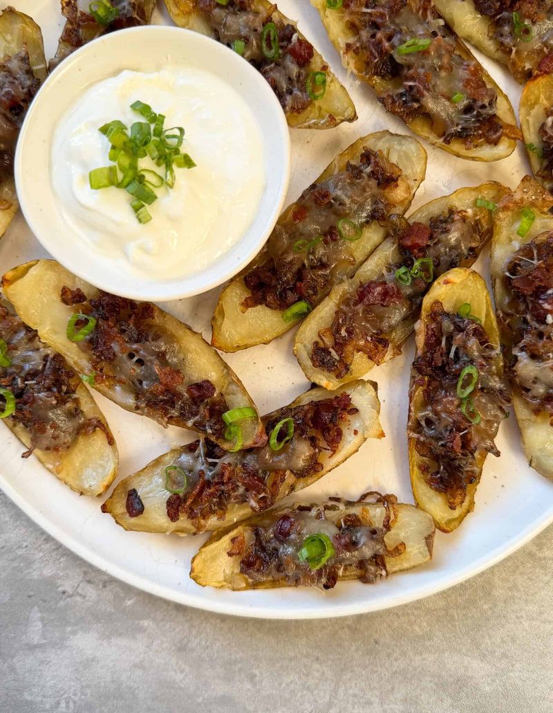 French Onion Potato Skins