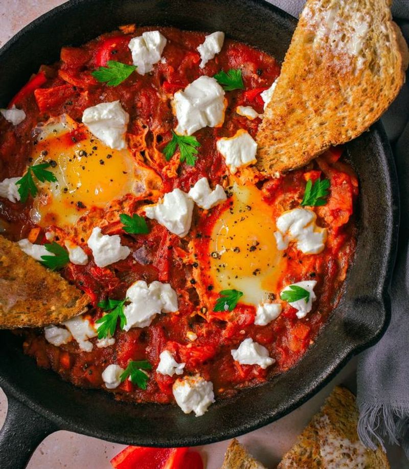 Shakshuka With Goat Cheese