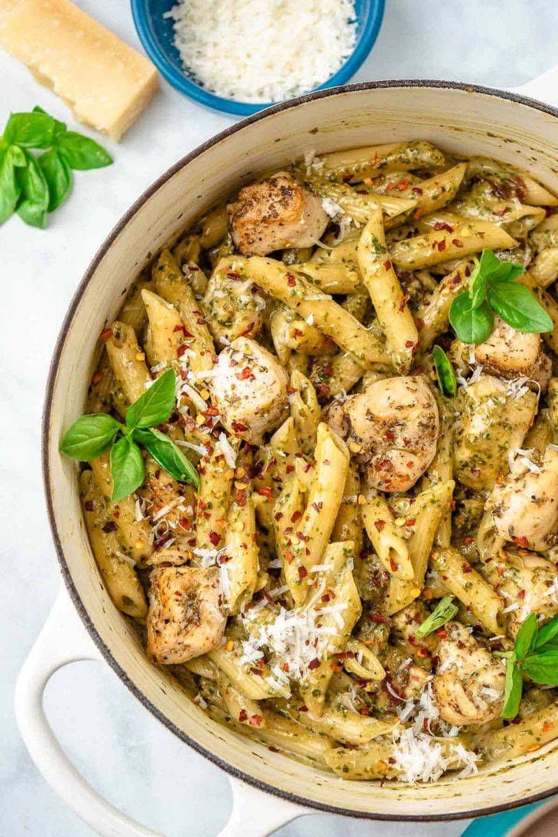 Pesto Pasta With Chicken