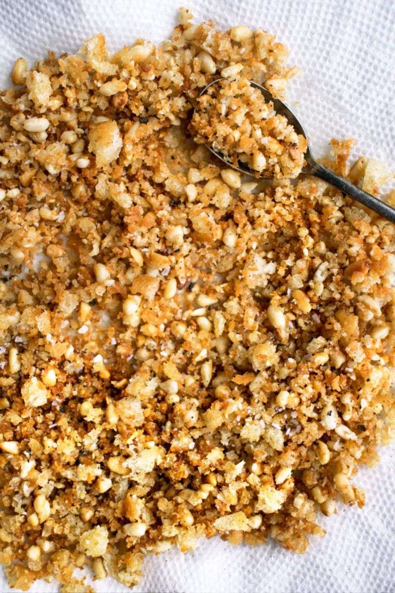 Pine Nut And Parmesan Breadcrumb Topping