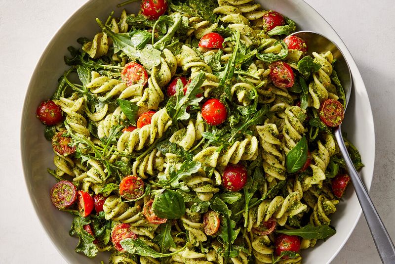 Pasta Salad with Lentils and Pesto