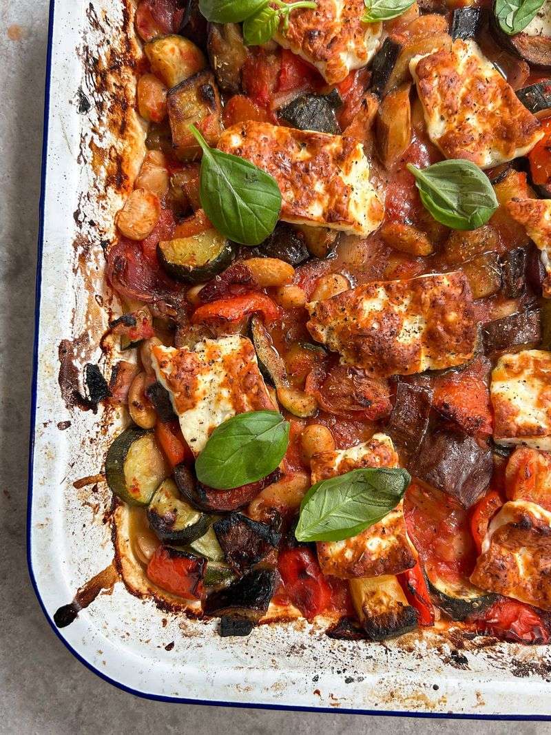 Sheet-Pan Vibes, But One Pot Ratatouille With Beans