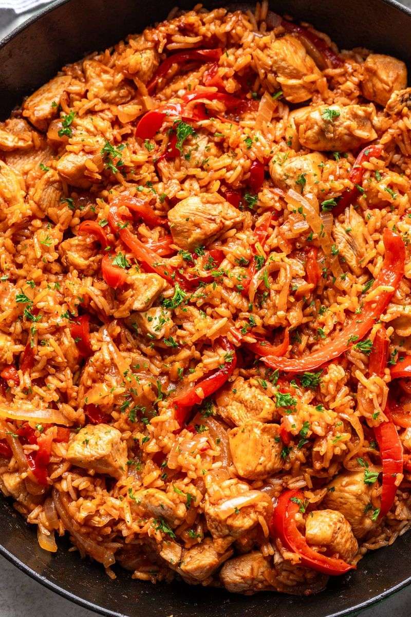 One Pan Chicken and Rice