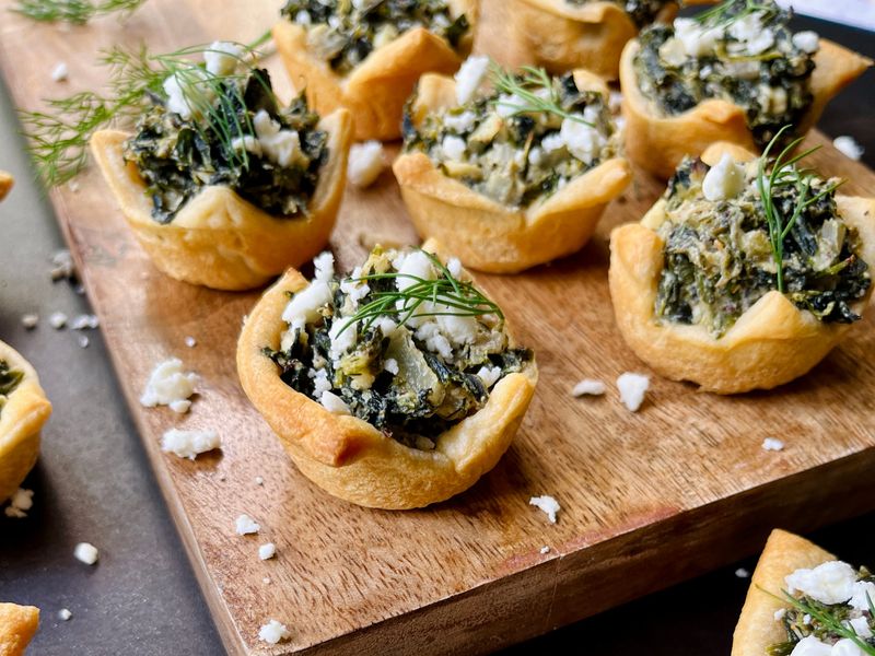 Mini Spinach and Ricotta Pies