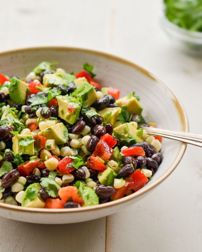 Black Bean and Veggie Salad with Lime Vinaigrette