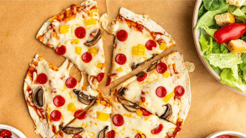 Crispy Tortilla Pizzas