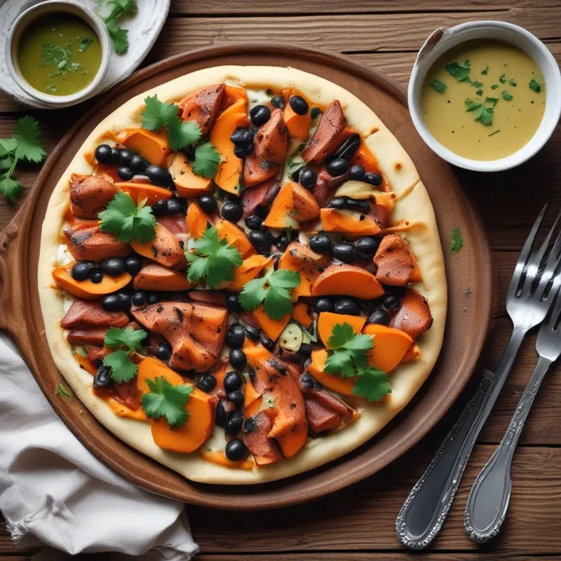 Sweet Potato and Black Bean Pizza