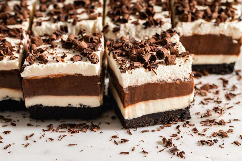 Chocolate Pudding Icebox Squares