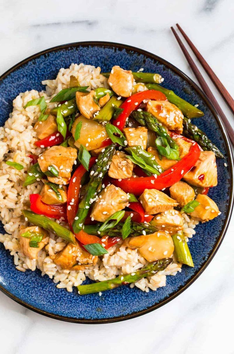 Chicken Stir-Fry With Vegetables And Brown Rice