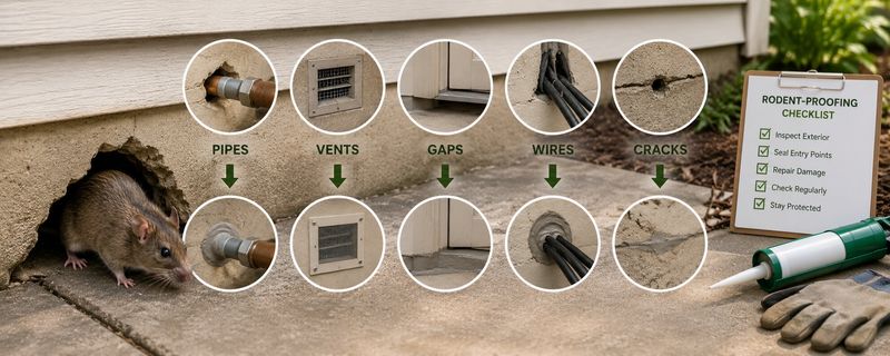 Remove the conditions that attract wildlife and rodents