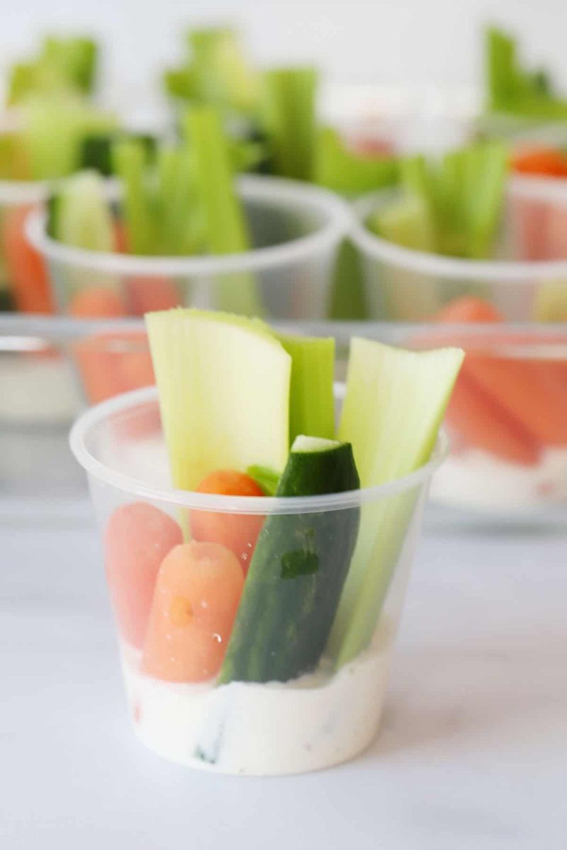 Veggie Cups With Ranch