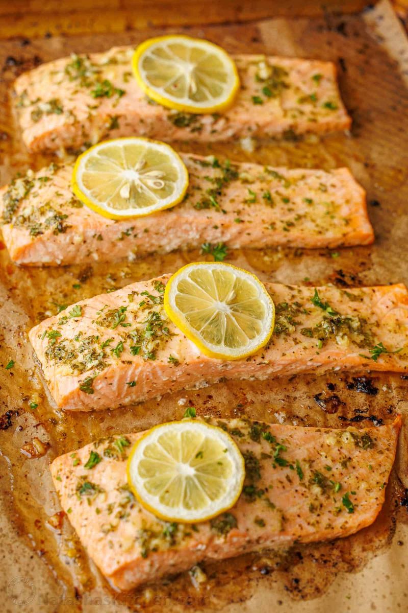 Baked Salmon With Dijon