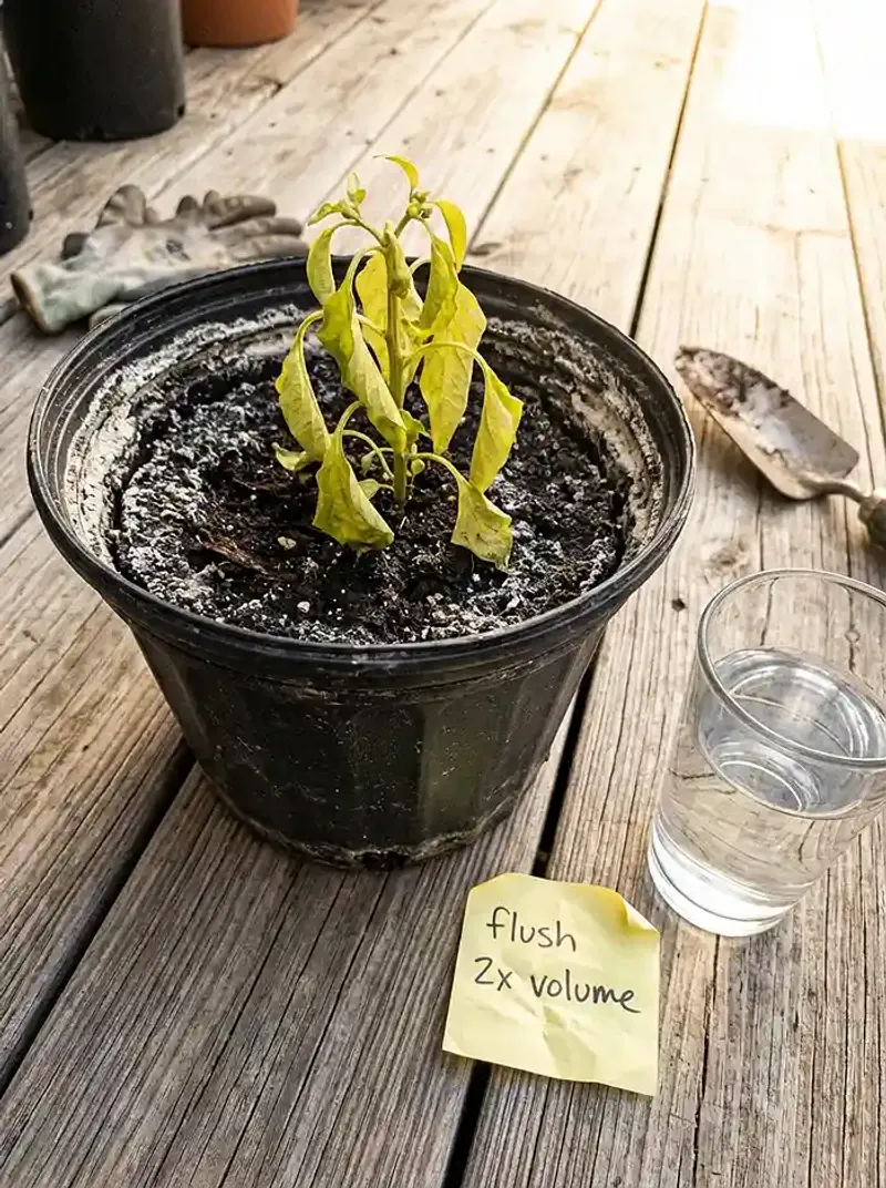 Salty Soil From Overfertilizing