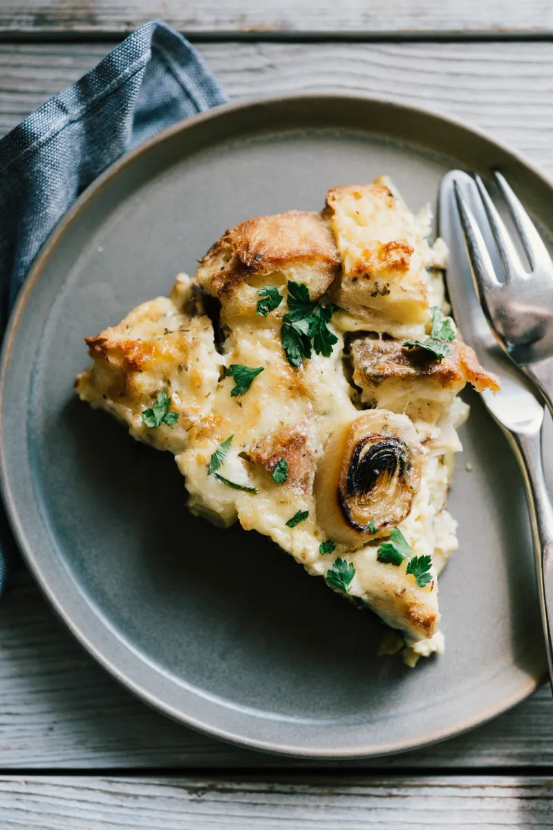 Mushroom And Gruyère Breakfast Bake