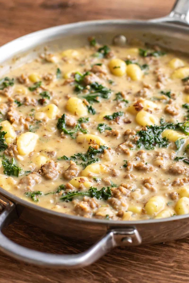 Sausage and Kale Gnocchi One-Pot