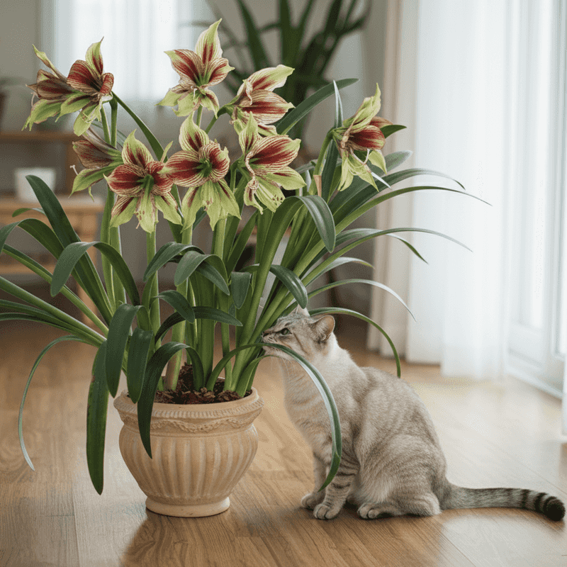 Keep amaryllis away from pets