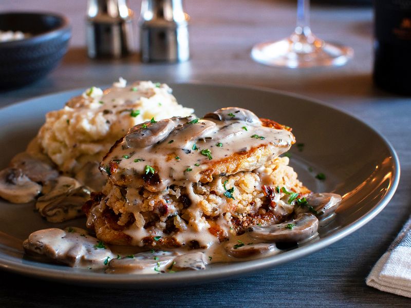 Stuffed Chicken Marsala