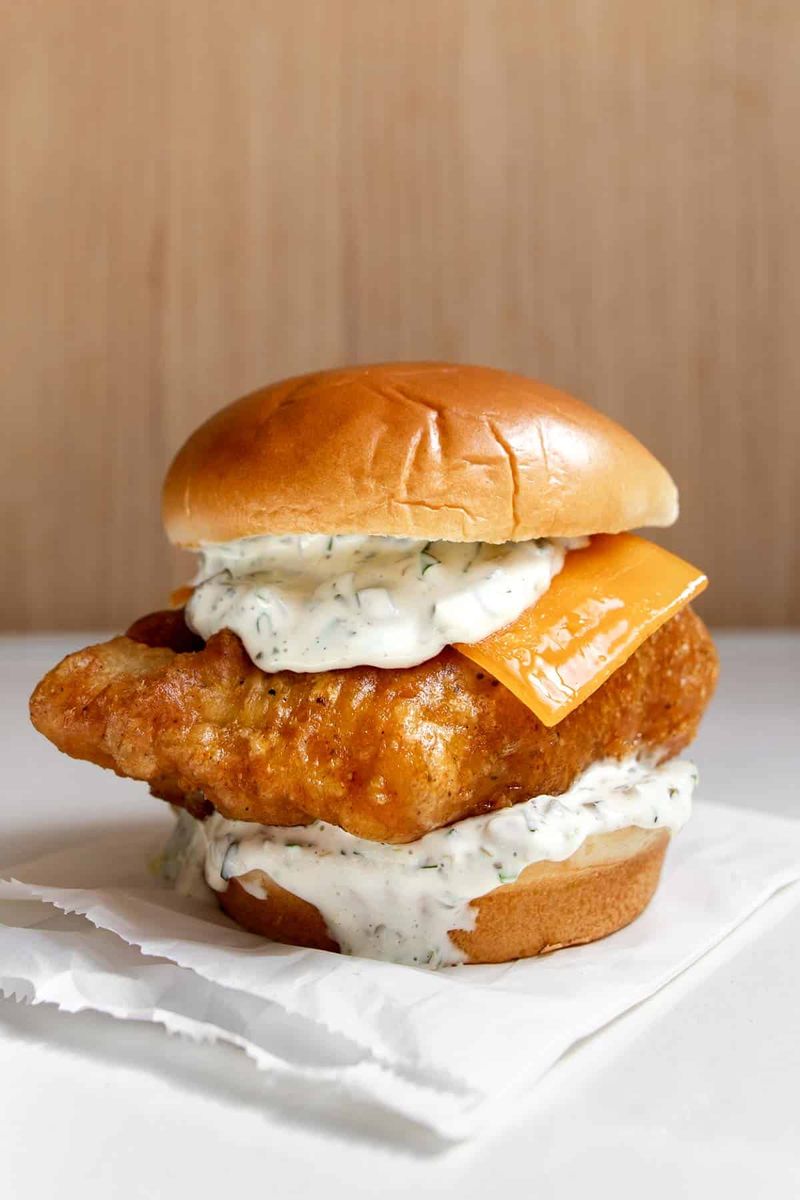 North Atlantic Cod Sandwich with Tartar Sauce