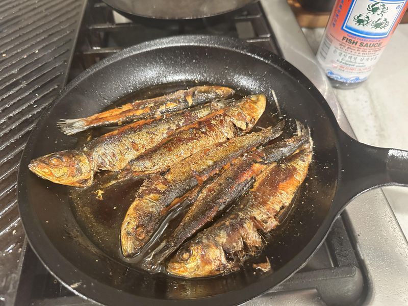 Very smelly fish like sardines