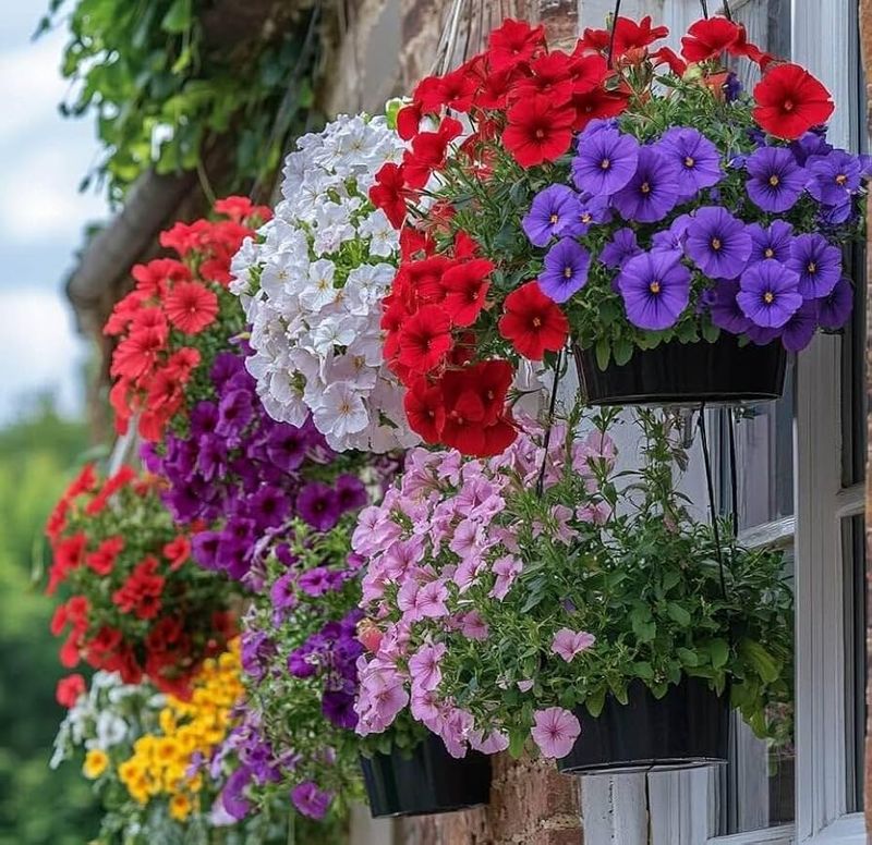 Trailing Purple Petunias
