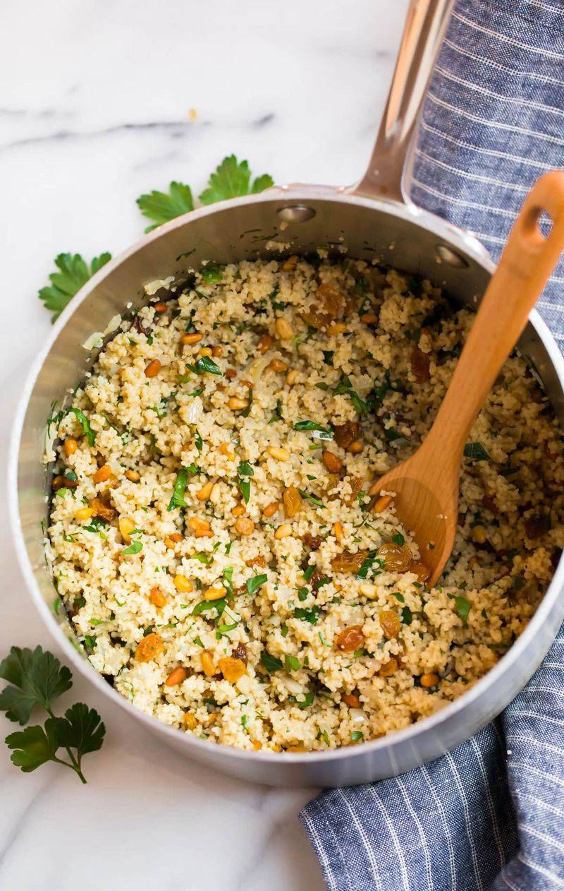 Couscous With Pine Nuts And Golden Raisins