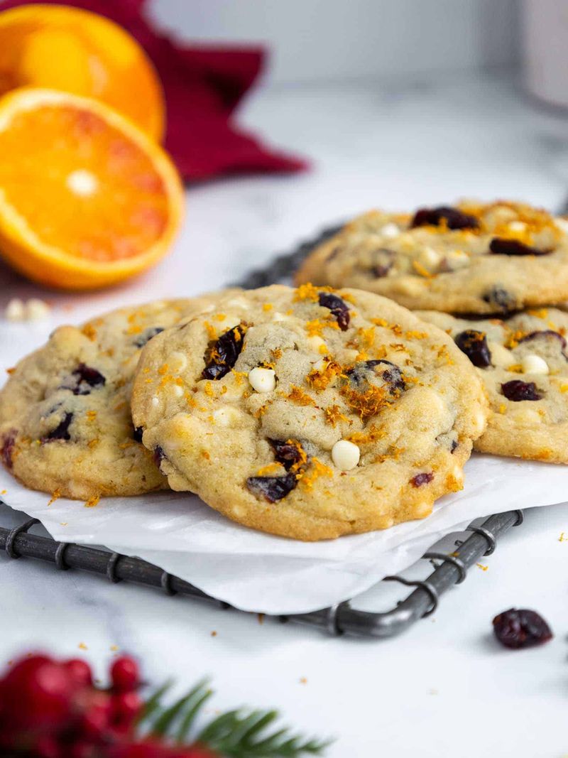 White chocolate cranberry cookies