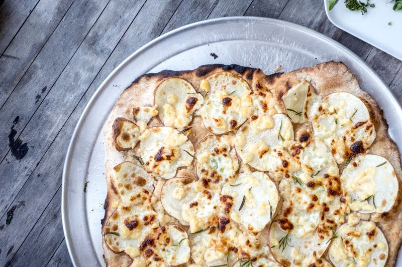 Potato And Rosemary Pizza