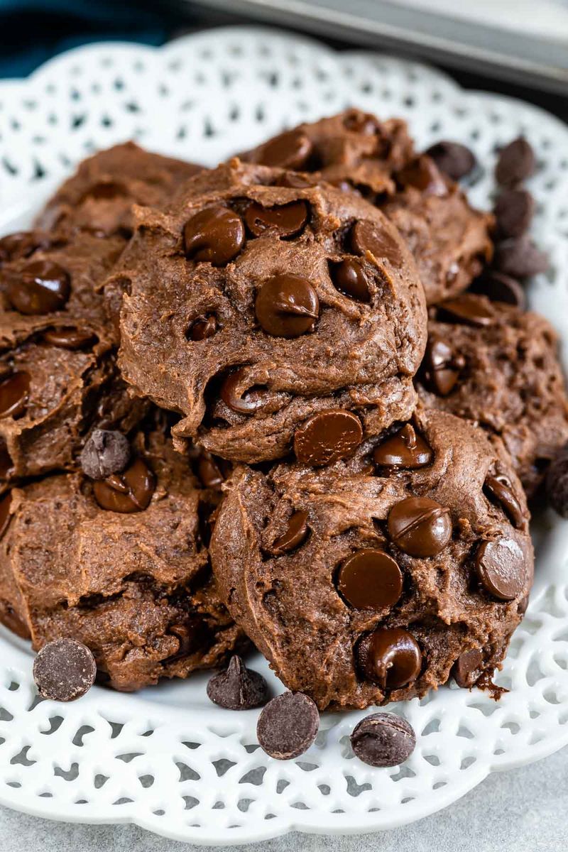Chocolate Cake Mix Cookies
