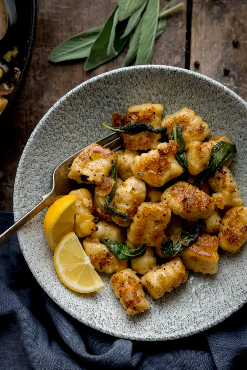 Gnocchi with butter and sage
