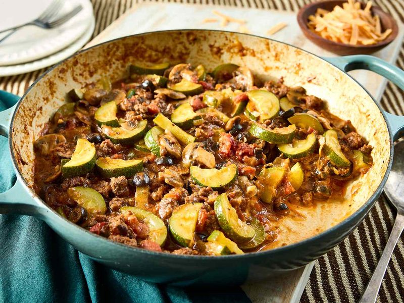 Hamburger and Zucchini Skillet