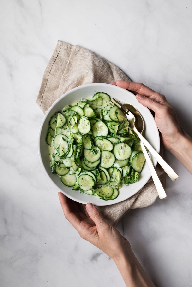 Gurkensalat (Simple Cucumber Salad)