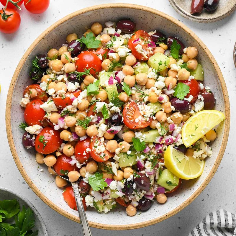 Mediterranean Mixed Greens Bowl