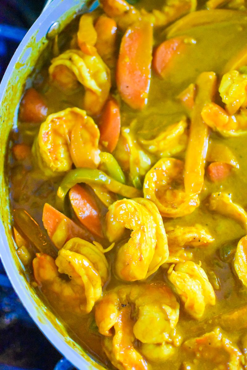 Shrimp And Veggie Coconut Curry