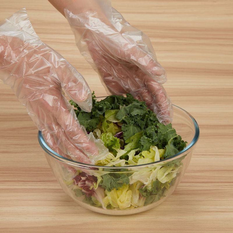 Bring disposable gloves for messy prep