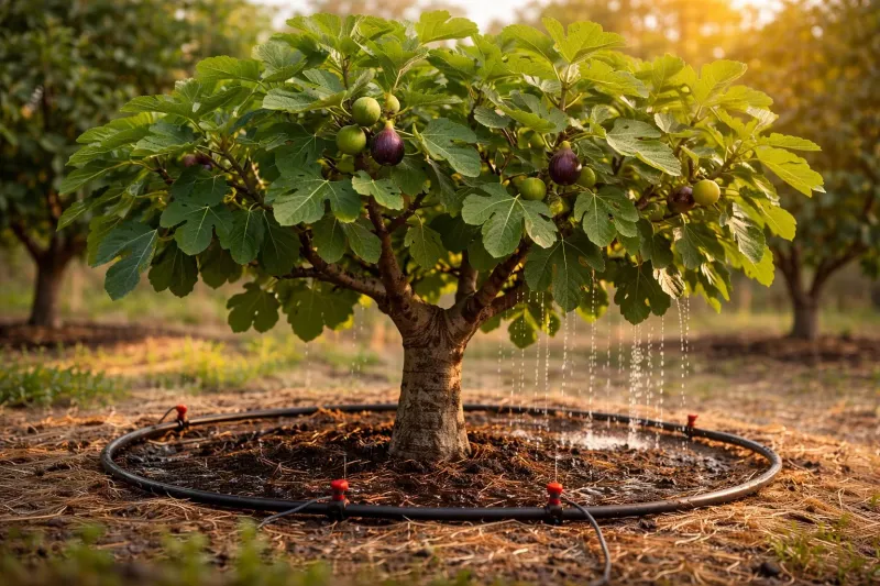 Keep the soil from drying out, but skip the fertilizer boost