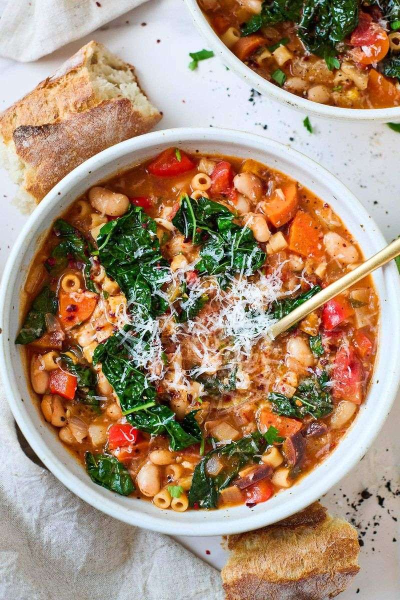 One-Pot Minestrone With Extra Beans